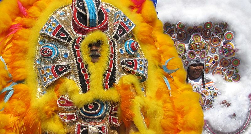 Mardi Gras Indians at JazzFest